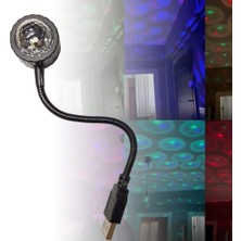 1001 Rgb Renkli Işıklı 8 Ayrı Moda Sahip USB Sese ve Müziğe Duyarlı Ortam Işığı, Gece Lambası