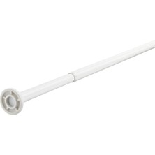 1001 Duş Perdesi Çubuğu, Beyaz, 120-200 cm
