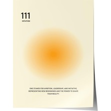 1001 Poster 111 Intuition – Soft Bej Tonlar Salon Dekoru, 10 x 15