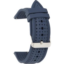 1001 20MM-22MM-24MM Saat Uyumlu Delikli Spor Silikon Saat Kordonu Kayışı S26