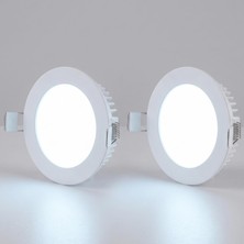 1001 Cata CT-5145G 6 Watt 3200K Günışığı - Slim Sıva Altı LED Panel Armatür - Ince Kasa Yuvarlak T