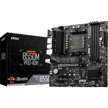 1001 B550M Pro-Vdh Am4 Ddr4 4400(OC) HDMI Dp VGA M.2 Usb3.2 Matx Anakart