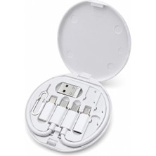 1001 Aquatech 60W Çok Fonksiyonlu Veri Kablo Seti, Usb-A/usb-C/lightning/micro USB Dönüştürücü Kab