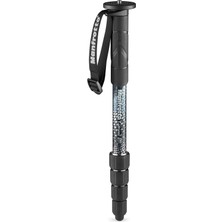 1001 Element Mıı MMELMIIA5BK, Hafif 5 Bölümlü Alüminyum Seyahat Kamerası Monopod, Bilek Kayışlı,