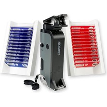 1001 Microflip 100 x 250 x LED ve Uv Işıklı Cep Mikroskopu, Aşağı Açılan Kaydırma Tabanı ve Ak