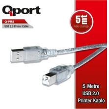 1001 Q-Pr5 USB 2.0 Yazıcı Kablosu 5 Metre