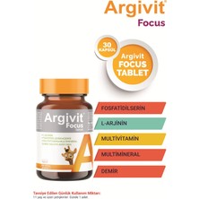 1001 Focus Larjinin, Fosfotidilserin, Demir, Multivitamin ve Multimineral Içeren Tablet 30 Tablet