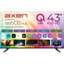 1001 AX43QFMLN-W02S 43” Frameless Full Hd Webos Smart QLED Tv [enerji Sınıfı E]