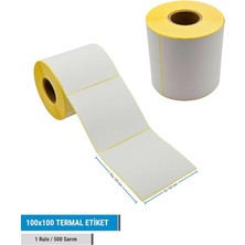 1001 100X100 mm Termal Barkod Etiketi 500 Adet