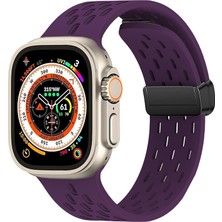 1001 Apple Watch Için Uruchı Manyetik Ter Önleyici Spor Kordon, Suya Dayanıklı, Nefes Alabilen Siliko