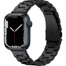 1001 Apple Watch 44MM / 42MM (Seri 1/2/3/4/5/6/se ile Uyumlu) Kayış Modern Fit Black - 062MP25403