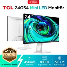1001 24G54 Ofis ve Çalışma Monitörü 24" 100Hz Fhd Mini LED Va Panel Ev, Okul ve Iş Ekranı (Hdmı+V