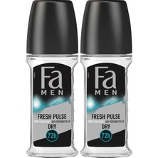 1001 Men Fresh Pulse Terleme Karşıtı Roll-On 50 ml Erkek 1 Adet 2li Paket