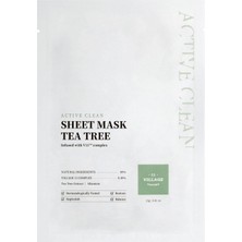 1001 Village 11 Factory Active Clean Sheet Mask Tea Tree 23 gr – Çay Ağacı Maskesi