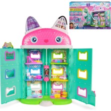 1001 Gabby's Dollhouse: The Movie, Meow-Mazing Interactive Dollhouse, 7 Odalar, LCD Ekran Gözler, Figür
