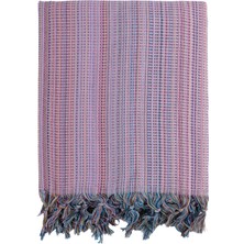 1001 Püskül Boho Çift Kişilik Yatak Örtüsü ve Pike |%100 Pamuklu Ince Hafif Yazlık Battaniye & D
