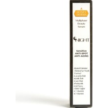 1001 Multiphase Beauty Serum Night, Anti-Spot ve Anti-Aging Roll-On Serum, Hassas Ciltler Için, 10 ml
