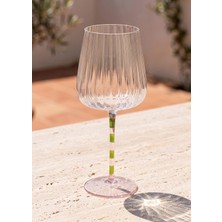 1001 [marka] Şarap Kadehi Pembe Yeşil 600 ml