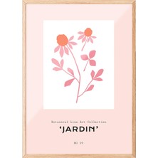 1001 Ahşap Çerçeveli Tablo Jardin Koleksiyonu - Kır Çiçeği Yatak Odası Dekoru Poster 100774, 30 x
