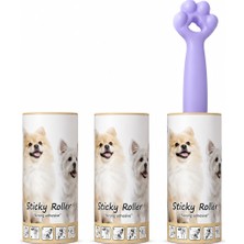 1001 Kedi Patili Tüy Toplayıcı Sticky Roller Seti – 60 Yapraklı Güçlü Yapışkanlı Kullan At Ba