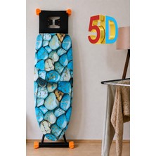1001 5d Özel Kumaş Keçeli Ütü Masası Kılıfı Masaya Göre Ayarlanabilir Ipli Stoperli 55X140CM T
