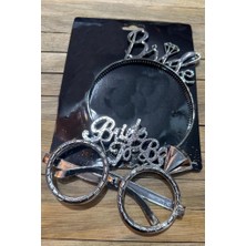 1001 Bride To Be Tac Gözlük Set Gümüş