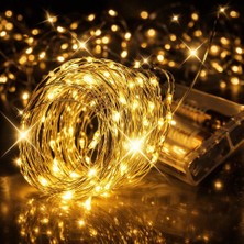 1001 Aksu Peri LED 5mt Gün Işıgı (Pilli) Dekoratif Işık Parti Süslemesi Kına Gecesi Dügün Do