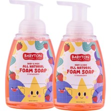 1001 Doğal Çilekli Köpük Sabun 2'li Set 350 ml