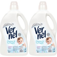 1001 Hassas & Yumuşak Kalıcı Parfüm 30 Yıkama Çamaşır Yumuşatıcısı (1 x 3000 Ml) 2li Paket