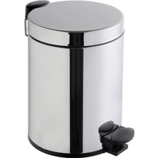 1001 Arkitekta A44012 Çöp Kovası, Yavaş Kapanır, 4,5 L, Parlak Paslanmaz Çelik