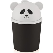 1001 Masaüstü Çöp Kovası Qlux Bpa Içermez Panda Çöp Kutusu