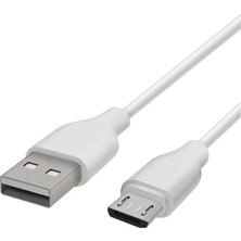 1001 Yetty Micro USB Kısa Hızlı Powerbank Şarj ve Data Kablosu 2.1A Beyaz 20CM Ykb-04 (Micro Usb)