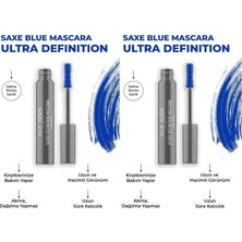 1001 Dolgun Kirpik, Kıvrım ve Hacim Verici Kalıcı Etkili Mavi Maskara - Ultra Definiton Mascara Saxe