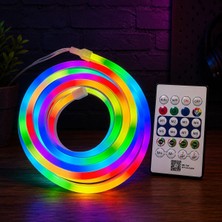 1001 Akıllı Neon LED Şerit 5 Metre – USB Bağlantılı, Uygulama ve Kumanda Kontrollü, Müzik Senkr