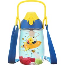 1001 Pipetli 500 ml Boyun Askılı Tritan Çocuk Su Matarası -Kutulu- FFUZ2201500