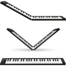 1001 Blackstar Folding 49 Tuşlu Taşınabilir ve Katlanabilir Midi Klavye (Siyah)