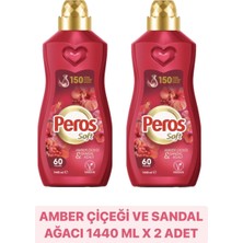 1001 2li-Konsantre Yumuşatıcı Amber Çiçeği & Sandal 1440 ml x 2 Adet