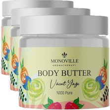 1001 Body Butter Yoğun Nemlendirici Vücut Yağı 100 ML%100 Doğal (3 Paketi)
