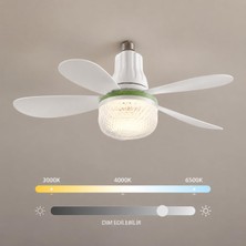 1001 6 Kanatlı LED Tavan Vantilatörü