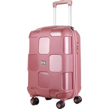 1001 Gül Kurusu Valiz Orta Boy Orta Boy Seyahat Çantası PP4040-625-M Pembe