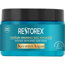 1001 Keratin & Argan Onarıcı Saç Bakım Maskesi 300 Mililitre, Yıpranmış ve Hasar Görmüş Saçlar
