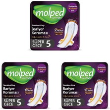 1001 Supernight Hijyenik Ped Gece 5 Adet (3 Paketi)