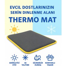 1001 Thermo Mat Hem Soğuk Hem Sıcak Kullanılabilen 2si1 Arada Kedi & Köpek Minderi (Antrasit, Large)