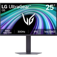 1001 25G550B-B 25" Ultragear G5 1ms (Gtg) 300Hz (2xhdmı+Display) Hdr 10 G-Sync Freesync IPS Panel Fhd Piv