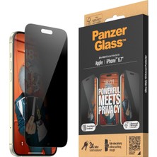 1001 Kırılmaz Cam - Apple iPhone 15 Plus 6.7 Ultra Wide Fit With Applicator Privacy