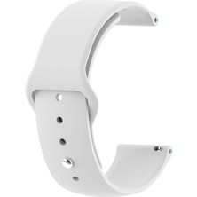 Caseonn Tcl Movetime MT48 Kordon Esnek Spor Silikon Kayış Beyaz