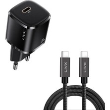 1001 Rapid 20W Usb-C Mini Pd Hızlı Şarj Cihazı Güç Adaptörü ve 50 cm Hızlı Şarj ve Data Kablos