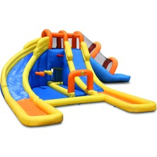 Edutoys Şişme Süper Aqua Oyun Parkı Islak ve Kuru Su Kaydırağı