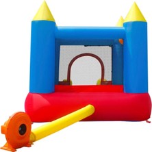 Edutoys Şişme Kale Oyun Parkı Islak ve Kuru Su Kaydırağı