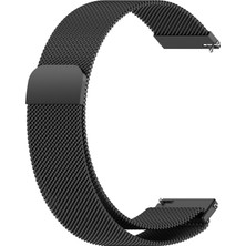Caseonn Tcl Movetime MT42X Kordon Manyetik Metal Hasır Kayış Siyah